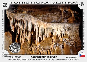 Turistická vizitka - Koněpruské jeskyně