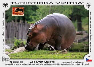 Turistická vizitka - Zoologická zahrada Dvůr Králové